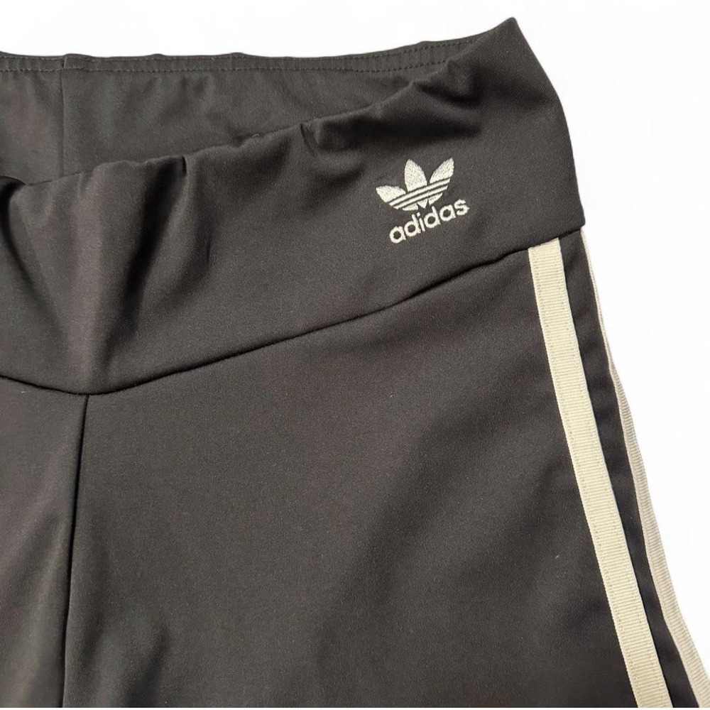 Adidas Originals Womens Bike shorts 3 Stripes Size M Black - Picture 4 of 5